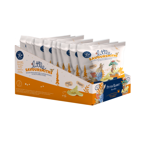 Little Savoursmiths Peter’s Patch Buttery Flavour Potato & Cauliflower Sticks ((10 x 11g Multibox) x 4)