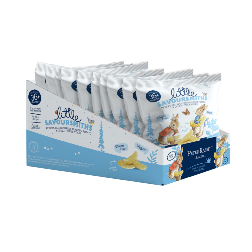 Little Savoursmiths Peter’s Patch Cheesy Flavour Potato & Cauliflower Sticks ((10 x 11g Multibox) x 4)