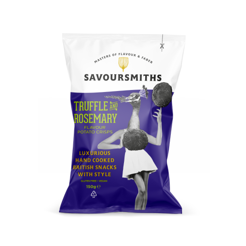 Truffle and Rosemary Flavour Potato crisps (12 x 150g bags)