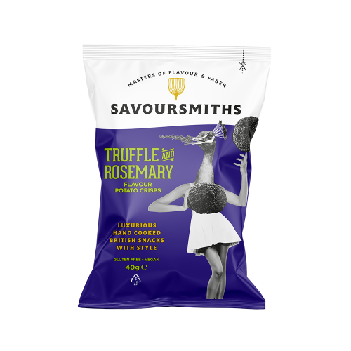 Truffle and Rosemary Flavour Potato crisps (24 x 40g bags)